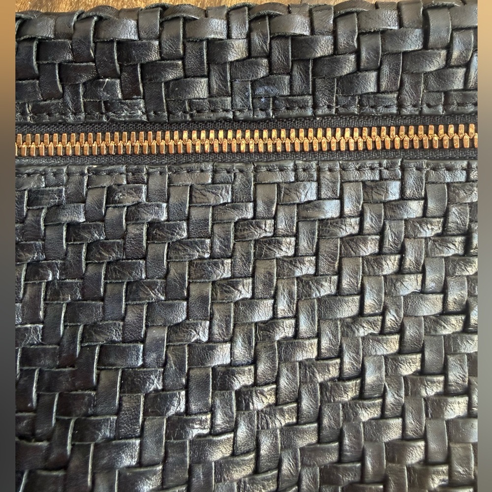 Clare V. Grande Fanny Black Woven NO STRAP - Picture 7 of 13